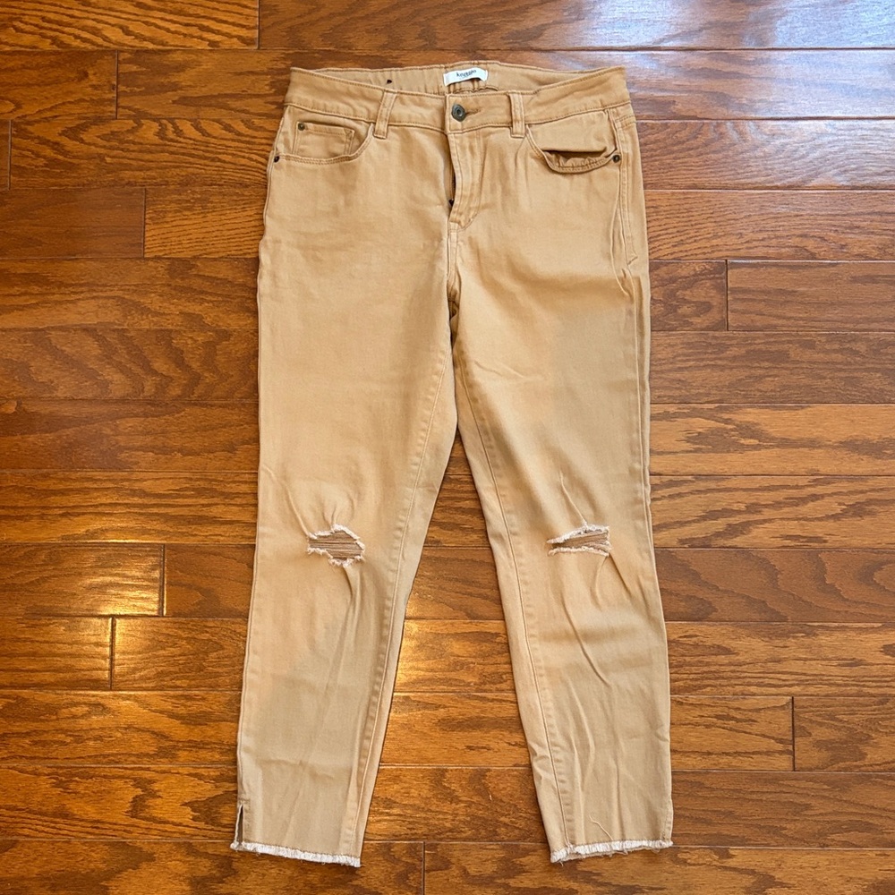 Kensie Tan Ankle & Cropped Jeans